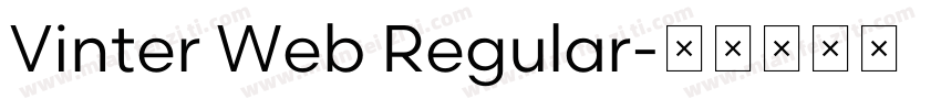 Vinter Web Regular字体转换